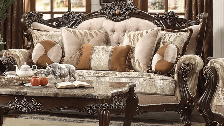 Classic Wooden Frame Sofa